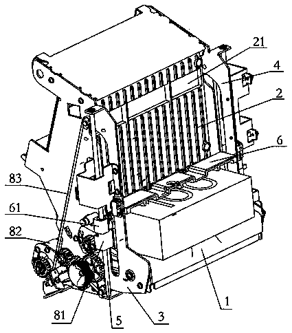 Paper currency pressing device of counting and sorting machine