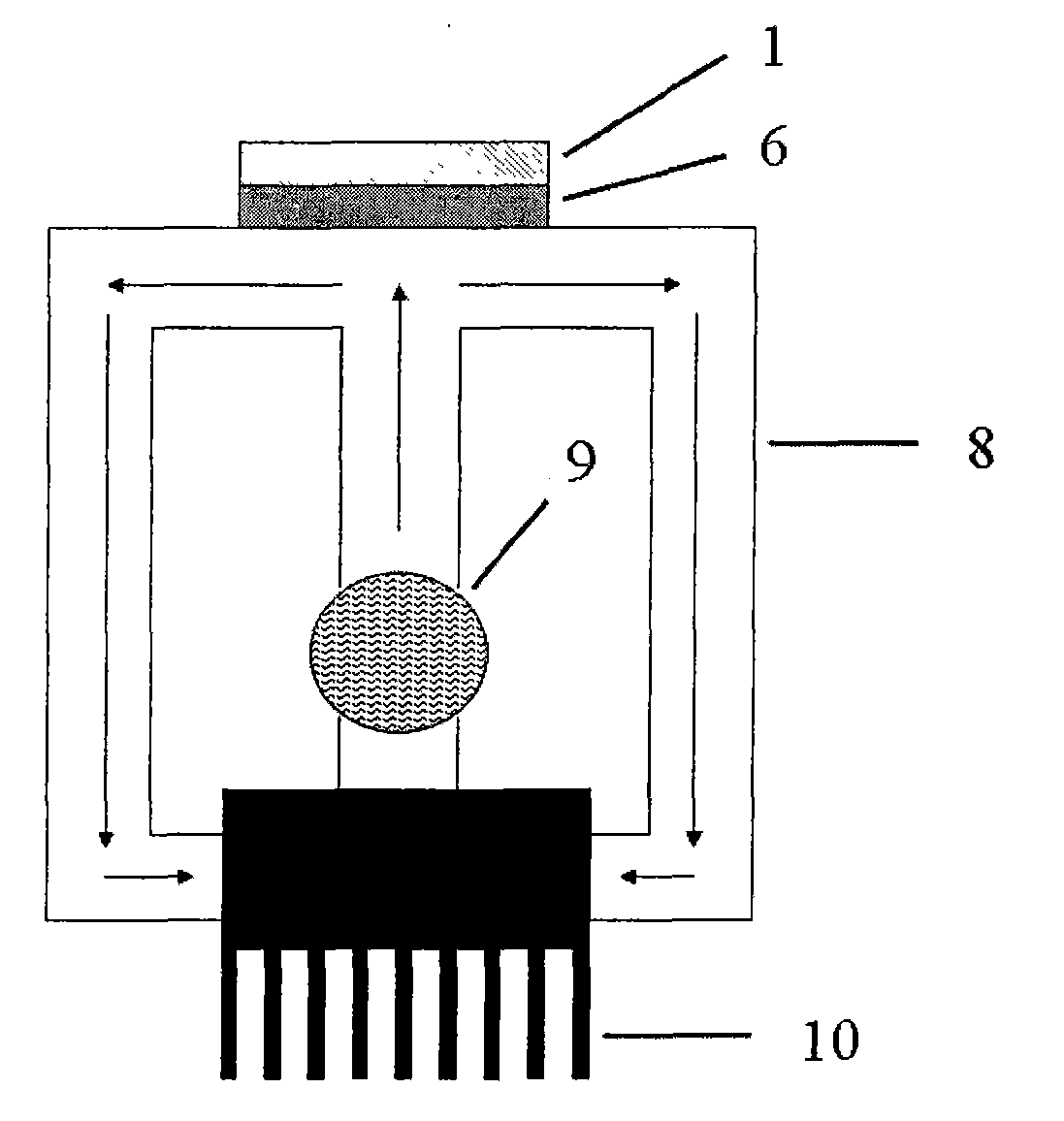 Light-concentrating crystalline silicon solar battery component