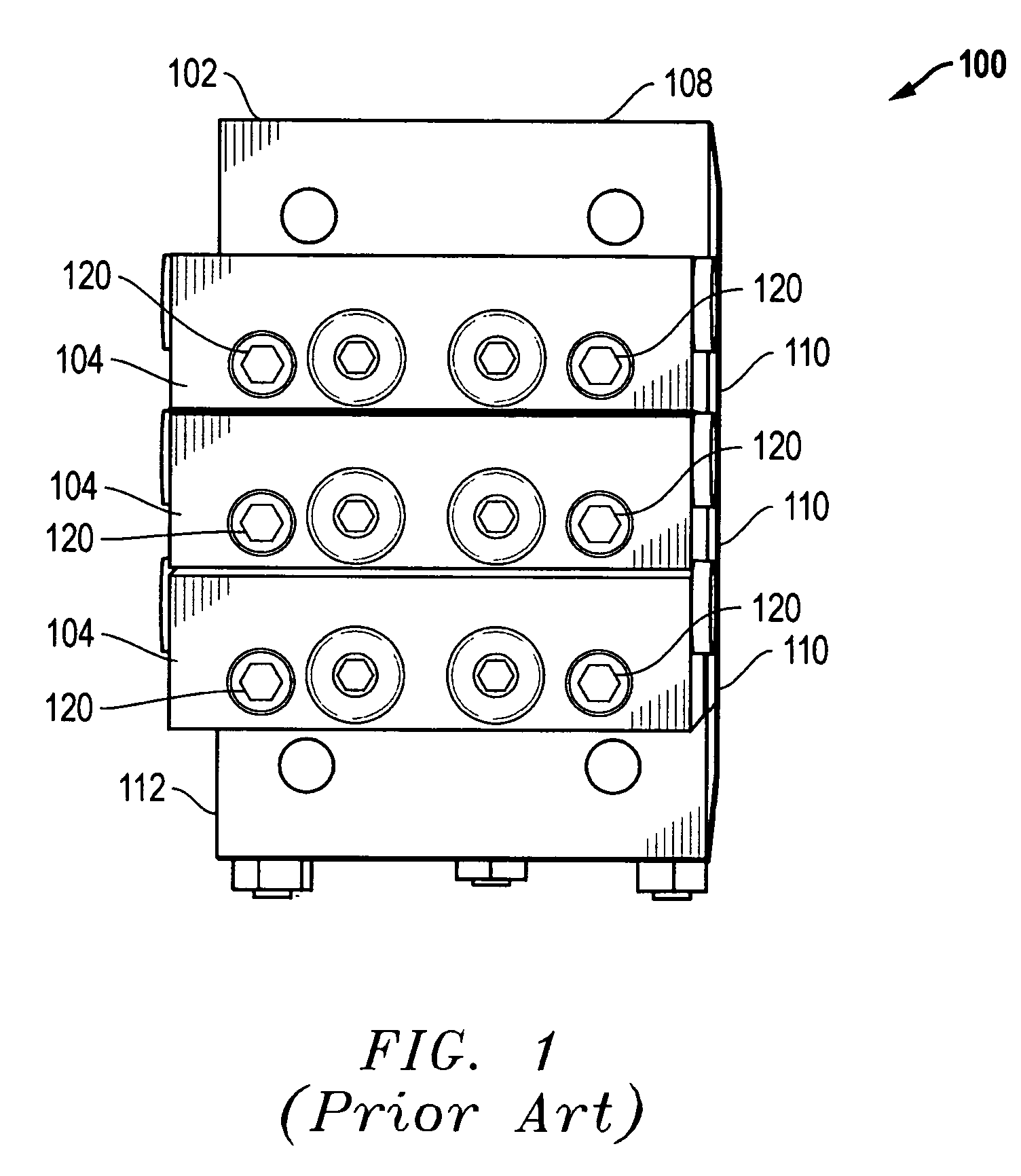 Fluid divider block suitable for use at high pressures