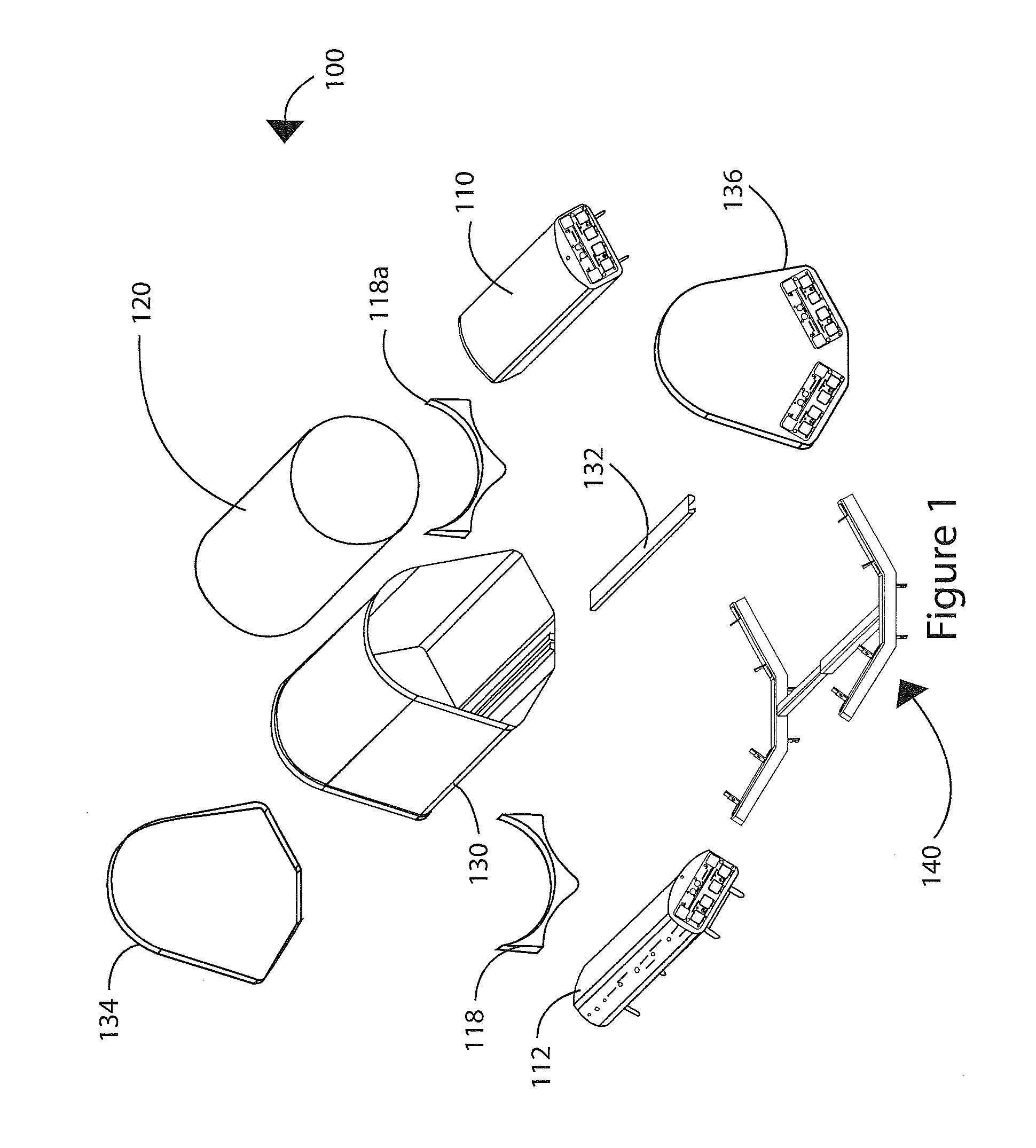 Multi-beam antenna with modular luneburg lens and method of lens manufacture