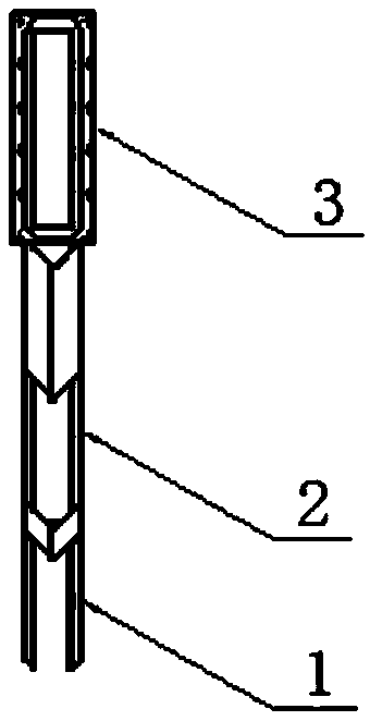 Ventilation support arm device applied to dual-throat thrust vector nozzle