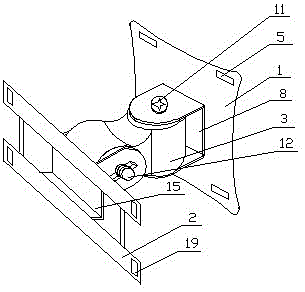 Multi-angle LCD TV hanger