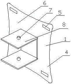 Multi-angle LCD TV hanger