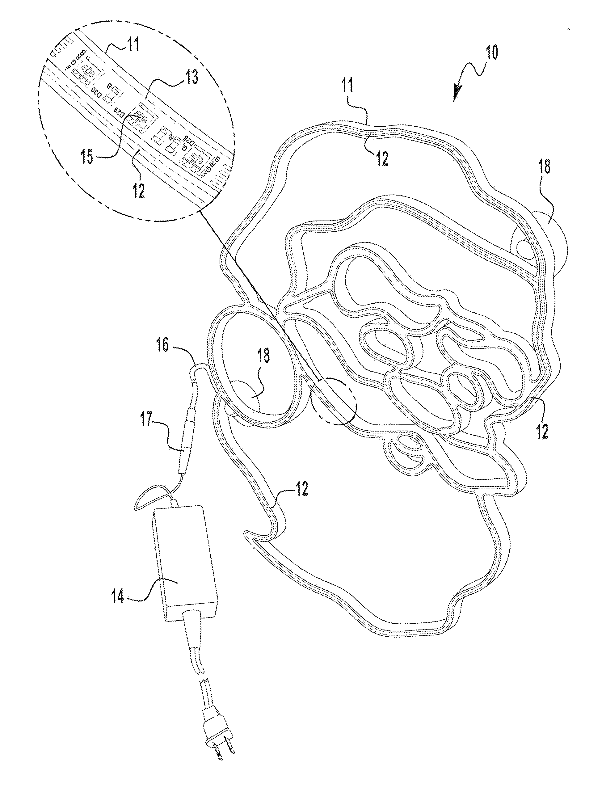 Lighting Article Comprising Embedded LED Strip and Method Thereof