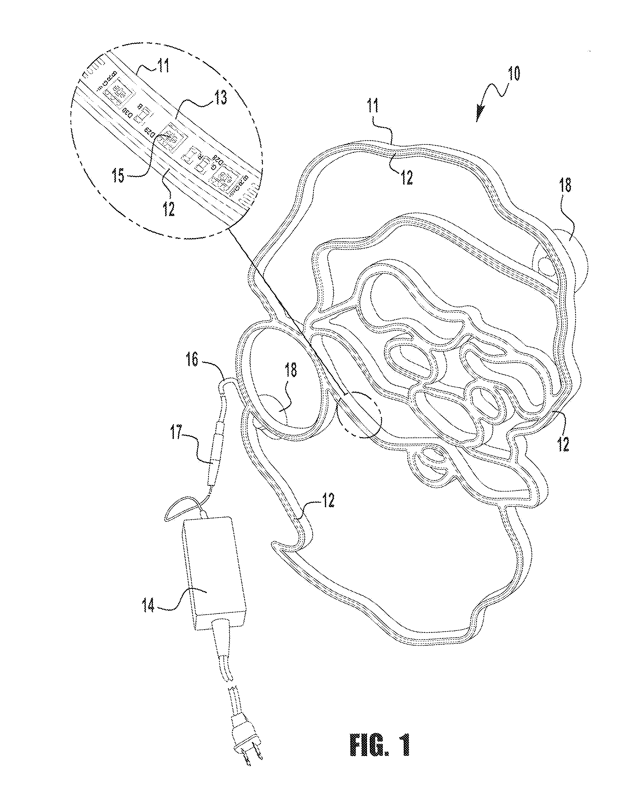 Lighting Article Comprising Embedded LED Strip and Method Thereof