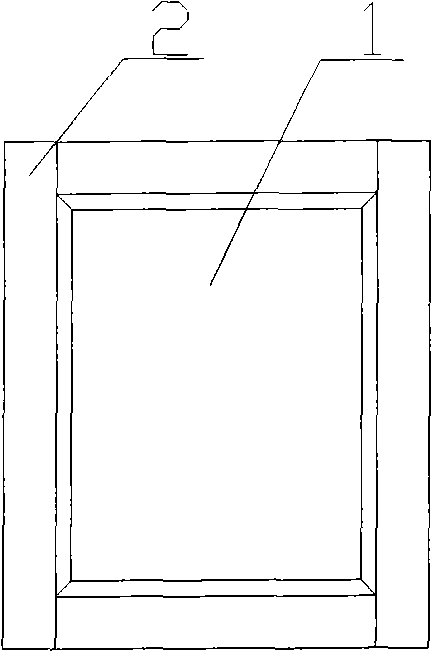 Log frame-shaped board and log cabinet formed by the log frame-shaped board