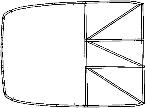 Spine central keel full-bearing vehicle body