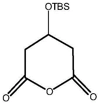 (R)-tert-butyl dimethyl siloxy-glutaric acid monoester preparation method