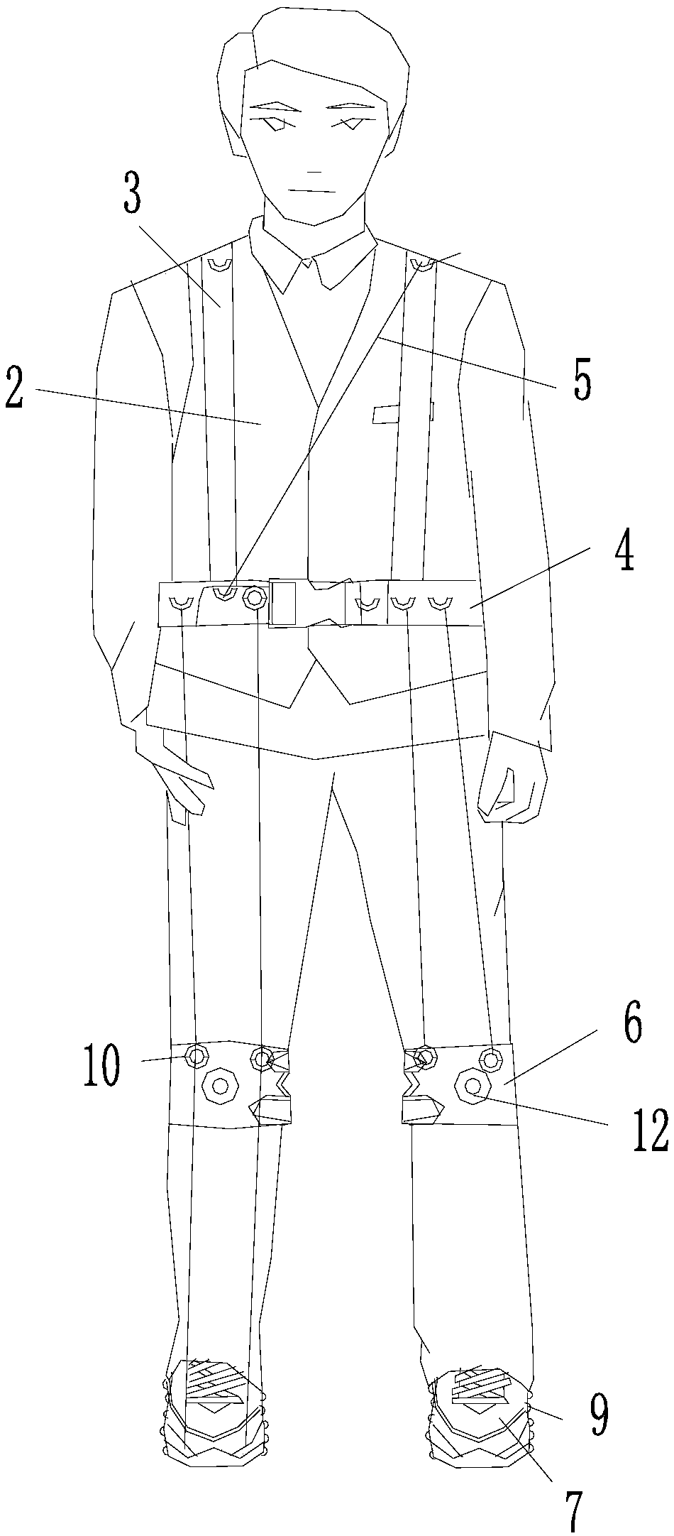 A kind of corrective booster for the varus and varus of the lower extremity of the stroke