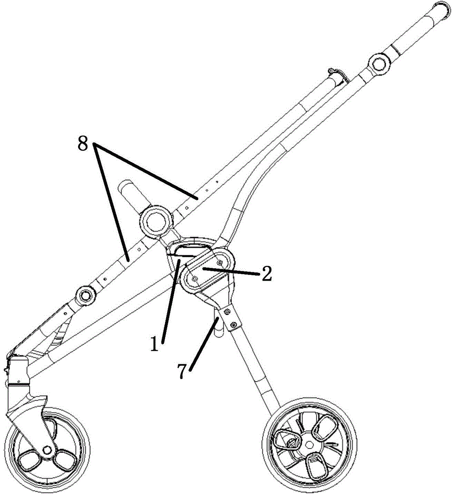 Locking mechanism of baby carriage and baby carriage