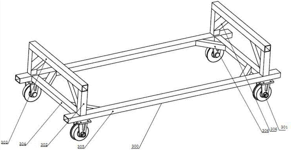 Auxiliary tool for front-and-back semitrailer tank base fixed-position welding and using method