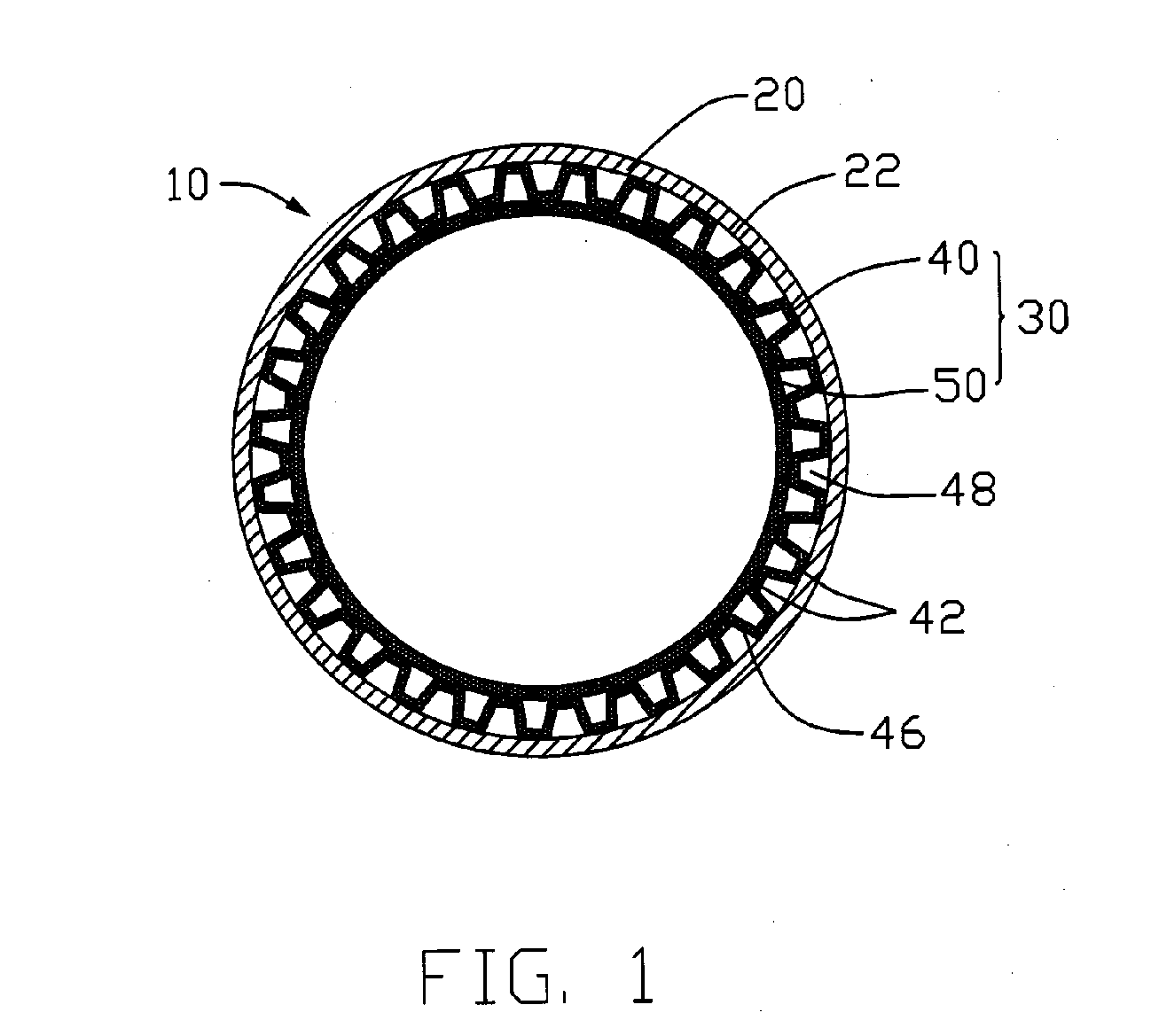 Heat pipe with wick structure of screen mesh