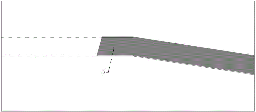 Gentle wall milling method at parallel milling area end under complex geological structure