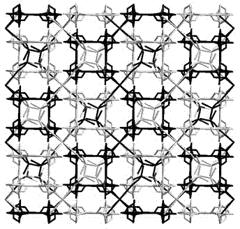 Copper coordination polymer having selective ion exchange function and application of copper coordination polymer