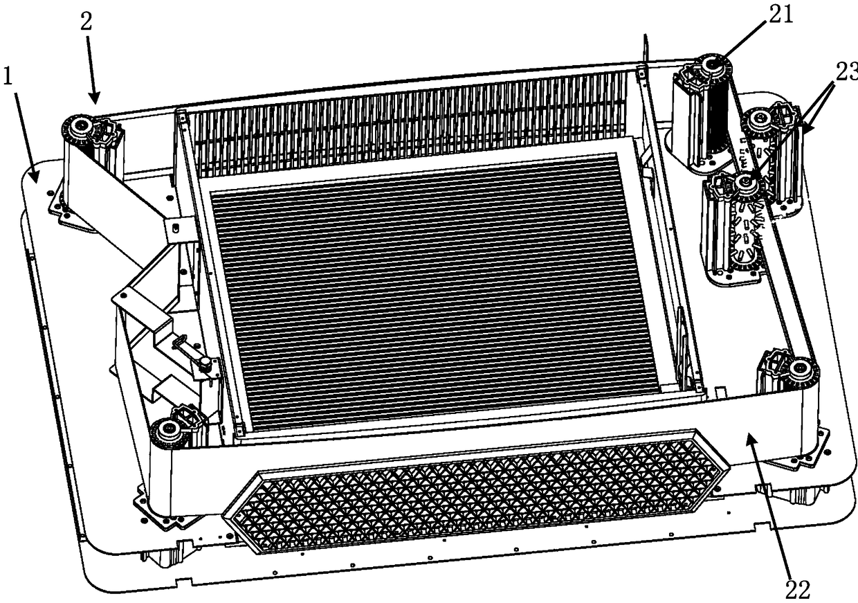 An automatic dust removal device and malodorous gas purification treatment equipment with the automatic dust removal device