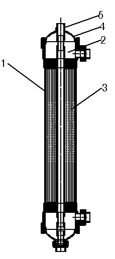 Upper sealing head structure of fiber ultrafiltration membrane