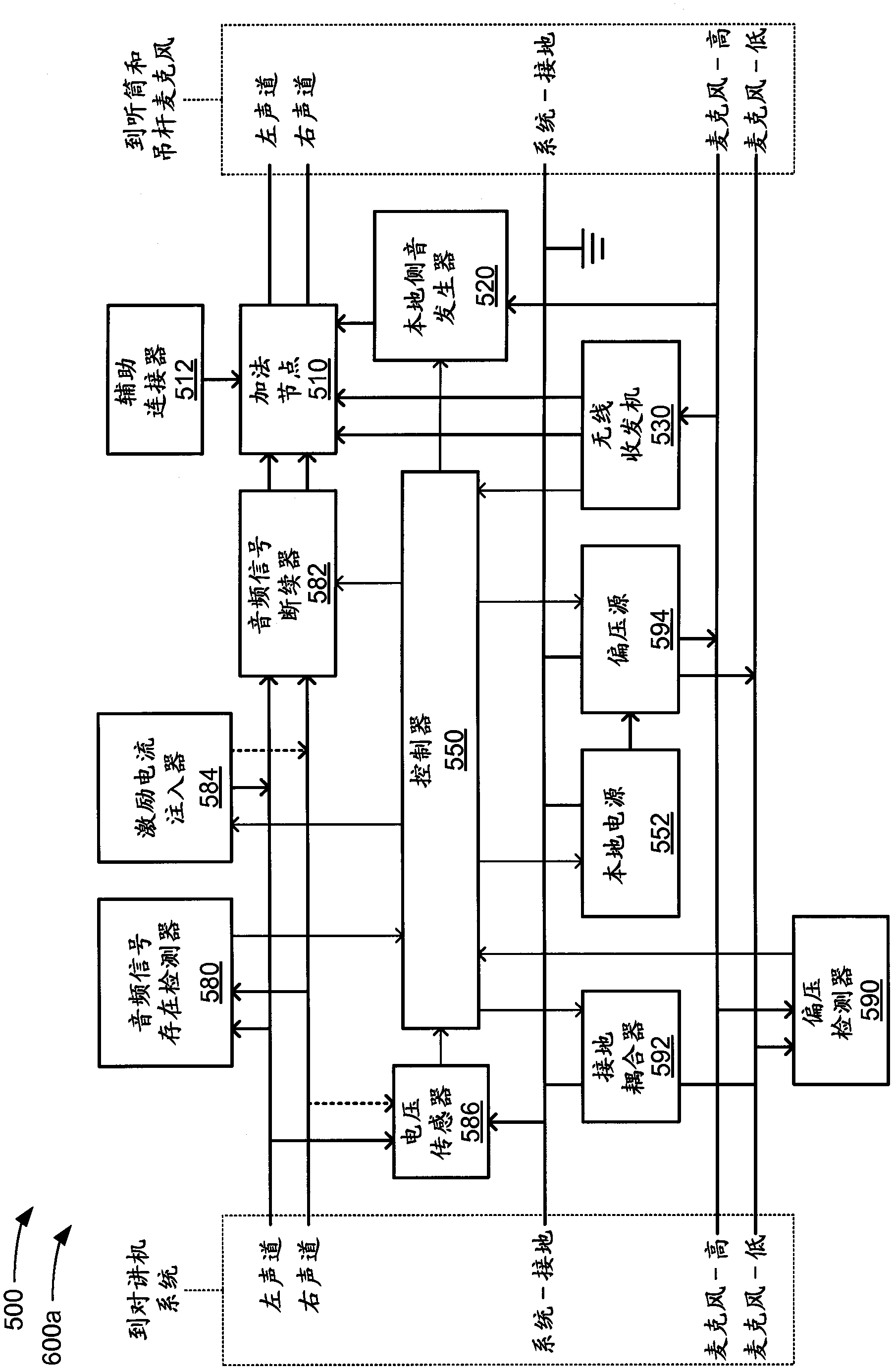 Intercom headset connection and disconnection