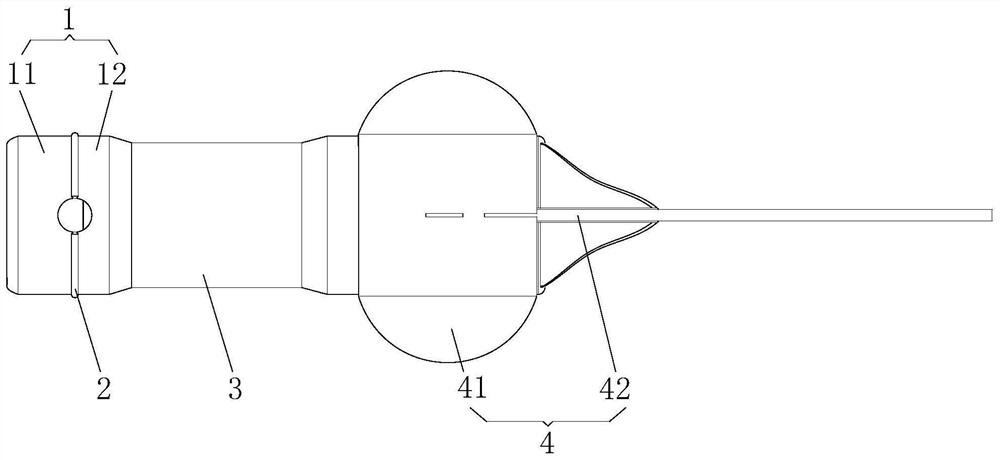 Device and equipment for treating esophageal varicosity operative bleeding