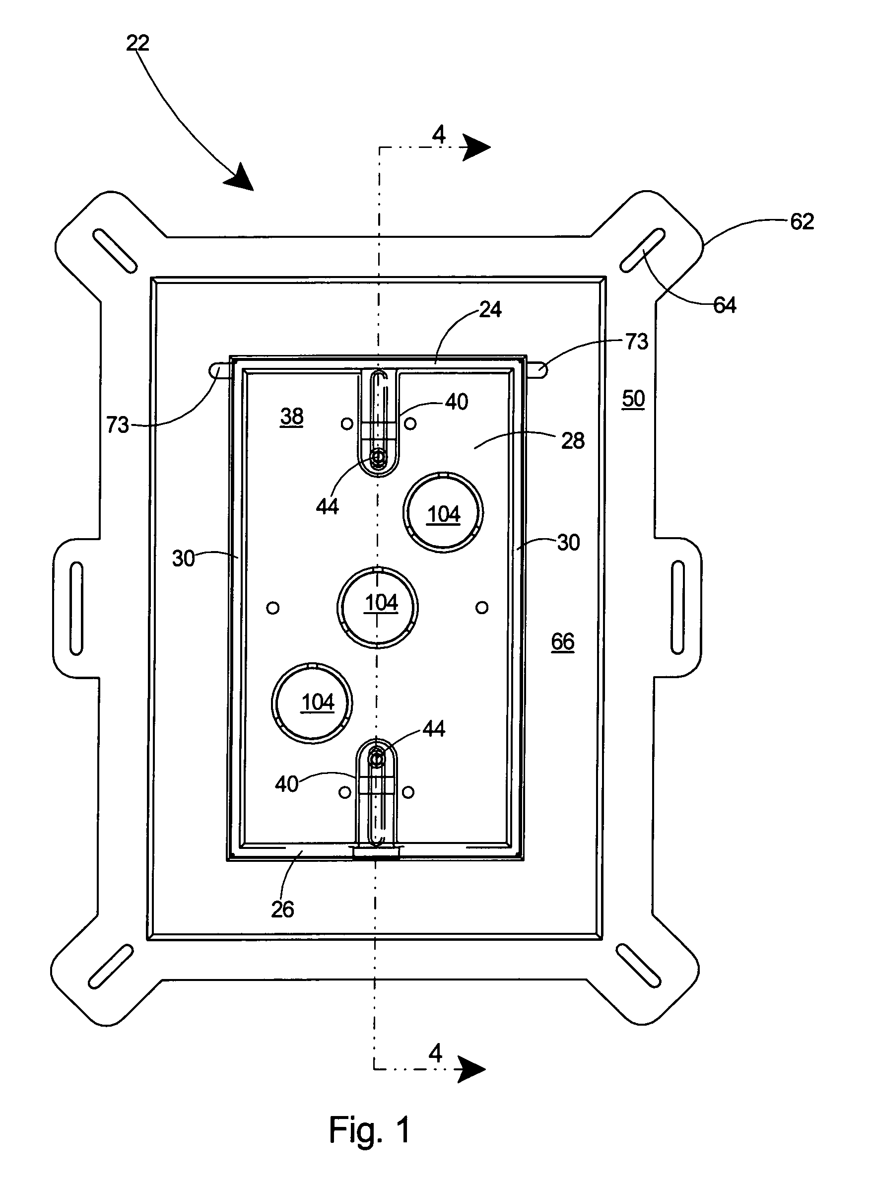 Rainproof recessed outlet box