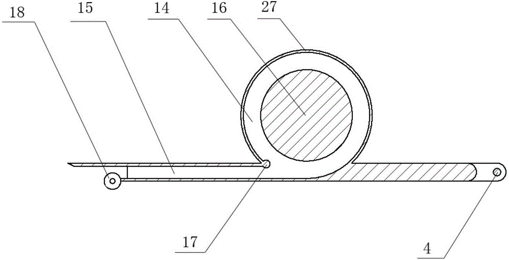 Portable six-bar linkage type tape sealing machine