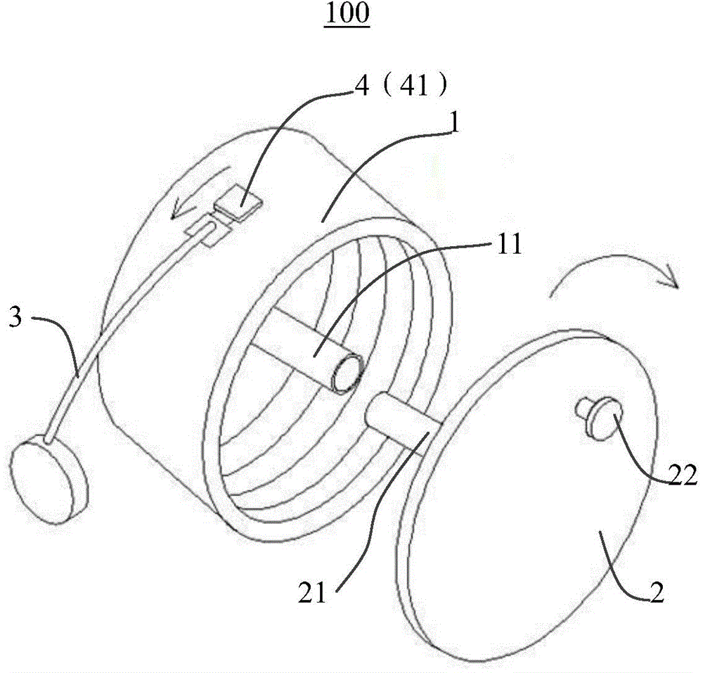 Wire winder for refrigerator and refrigerator with same