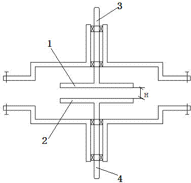 Speed changing system for wind power heating device