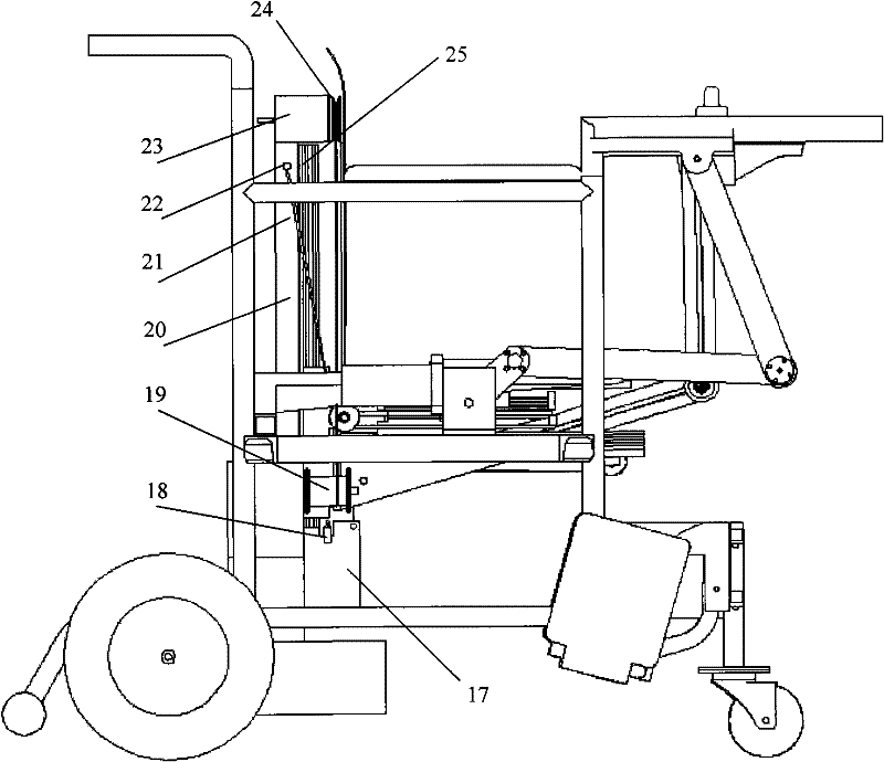 Electrical walking aid wheel chair with sitting-up mechanism