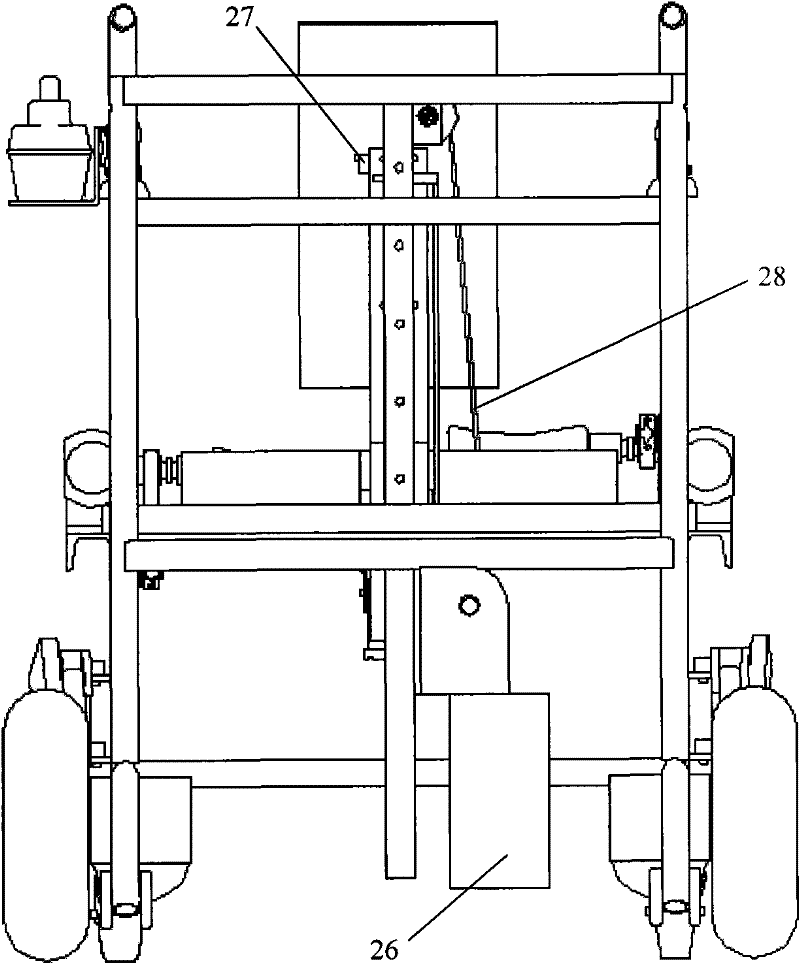 Electrical walking aid wheel chair with sitting-up mechanism