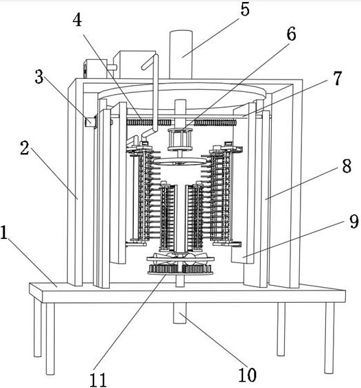 Deburring device for motor shell production