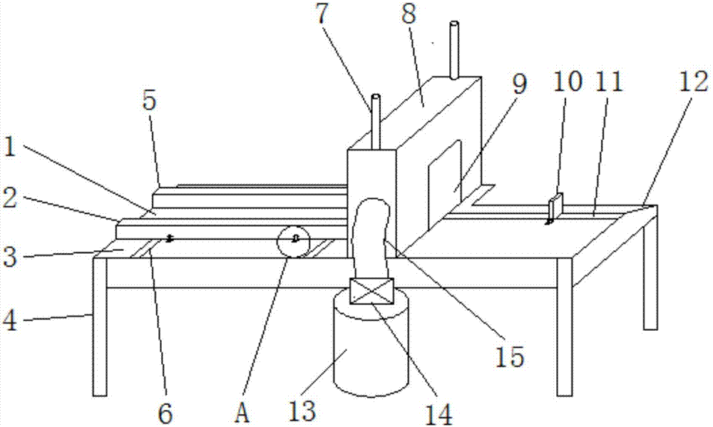 Slicing machine facilitating fixing for bamboo wood processing