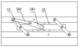 Isolating switch flat-clamping type conductive knife switch and switching-on and switching-off method thereof