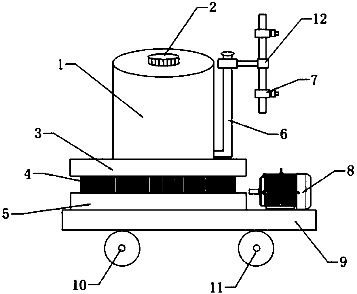 Autorotation watering device