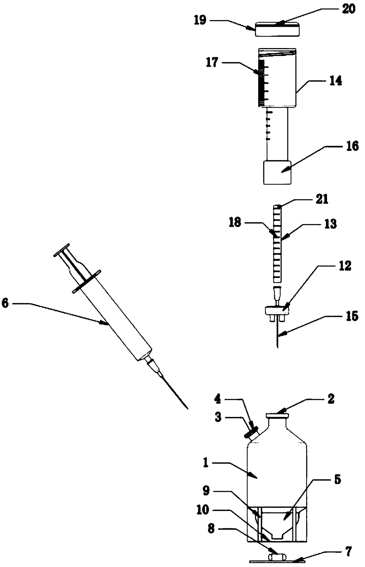 Culture bottle with indicating device