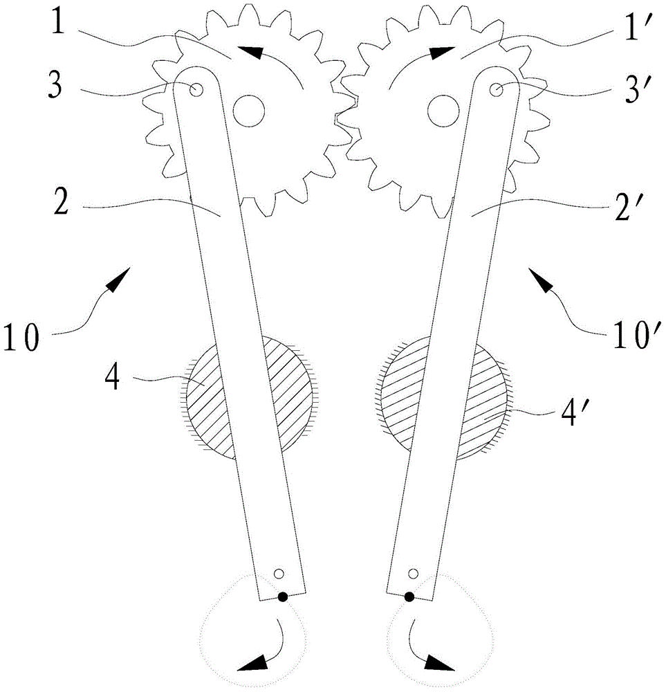 Hand rubbing bionic mechanism