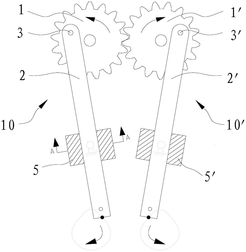 Hand rubbing bionic mechanism