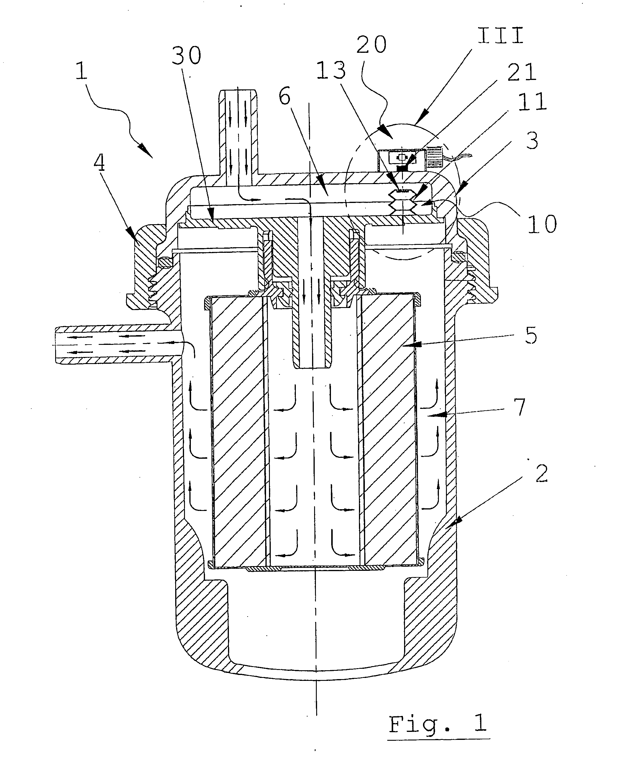 Device for Indicating Fuel Filter Clogging in Internal Combustion Engines, Particularly Diesel Engines