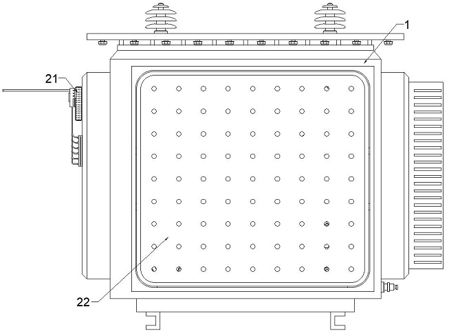 Transformer fireproof inspection detection device with global monitoring function