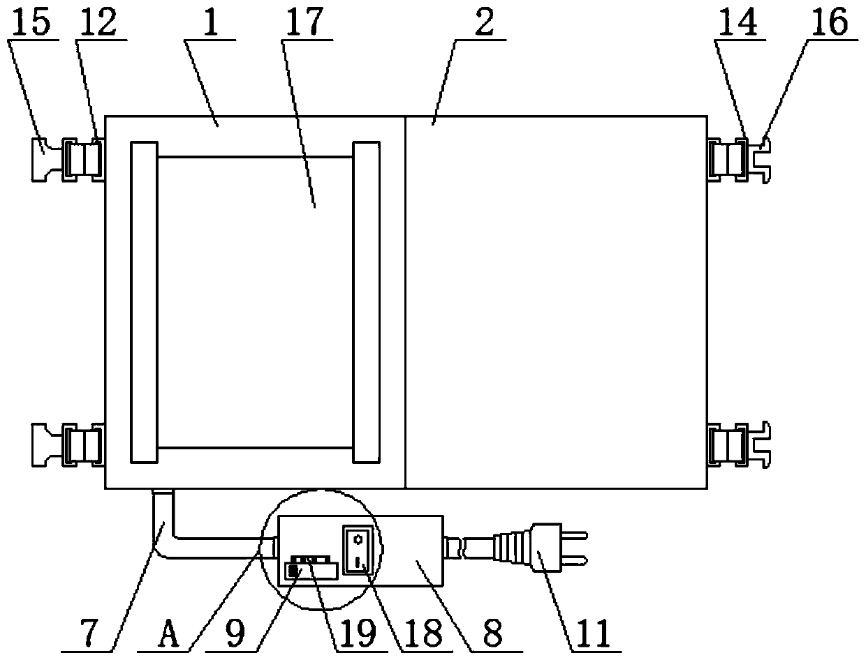 Hot compress instrument capable of assisting in treatment