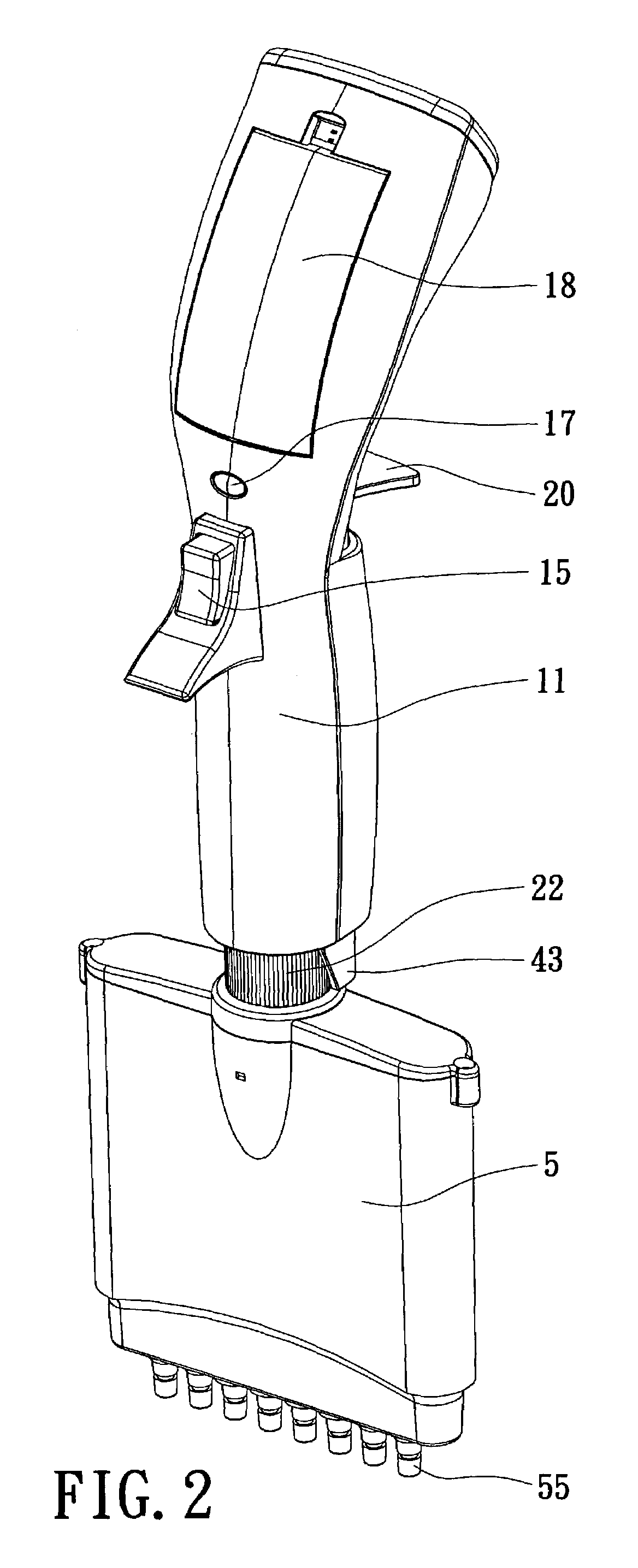 Portable automated pipette