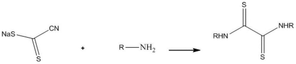 N,N'-dialkyl dithiooxamide as well as preparation method and application thereof