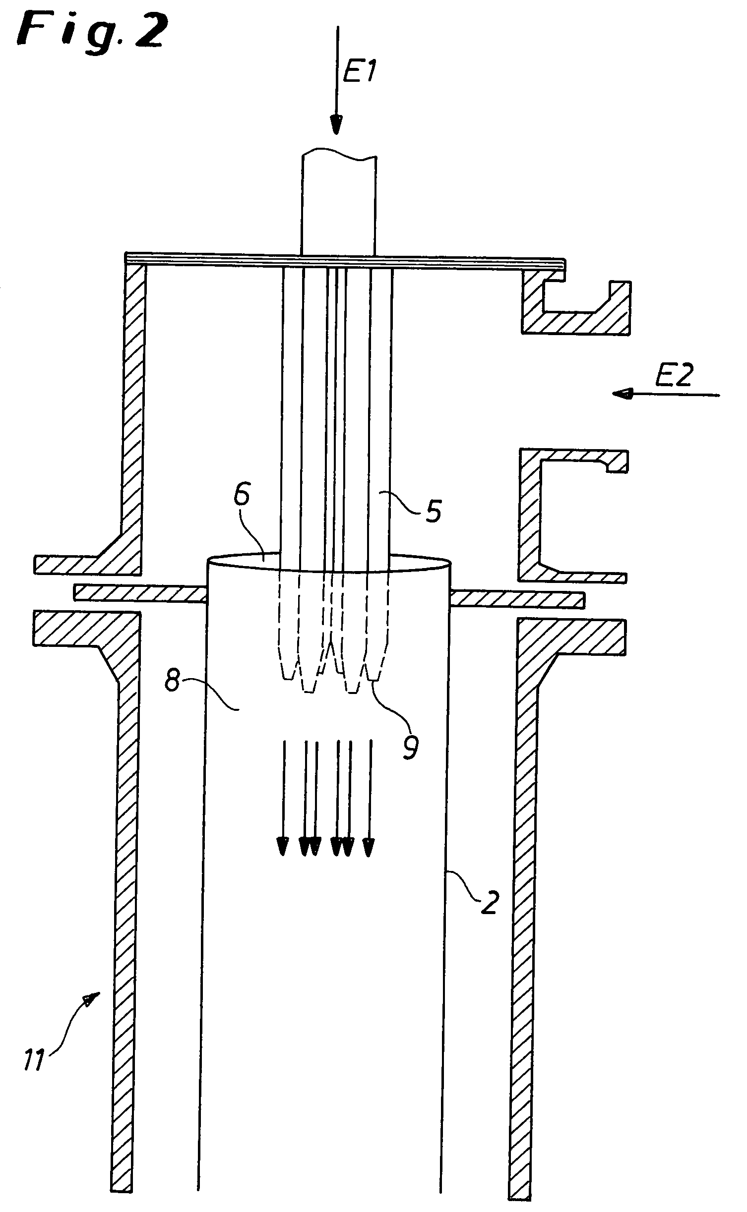 Process for the manufacture of (poly-)isocyanates in the gas phase