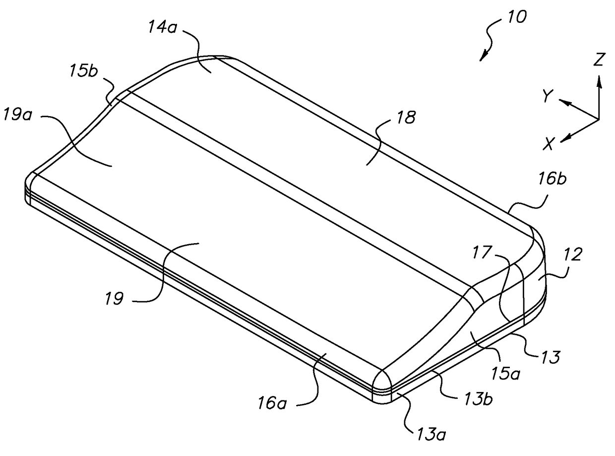 Device for applying stimulation to the foot or feet of a person