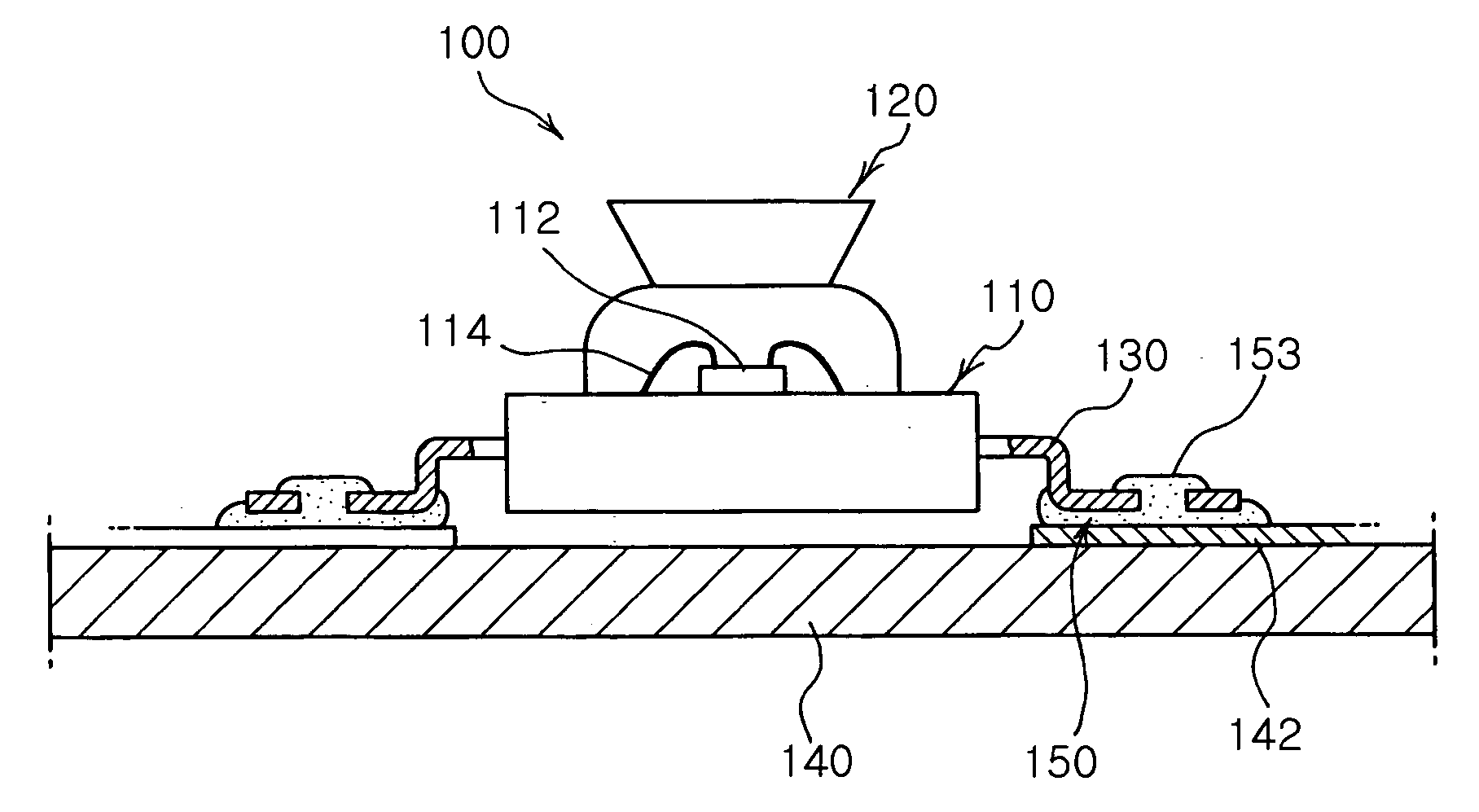 LED having improved soldering structure, method for soldering the LED to PCB, and LED assembly manufactured by the method