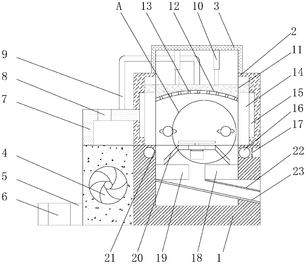 Handling device for wasted and old televisions