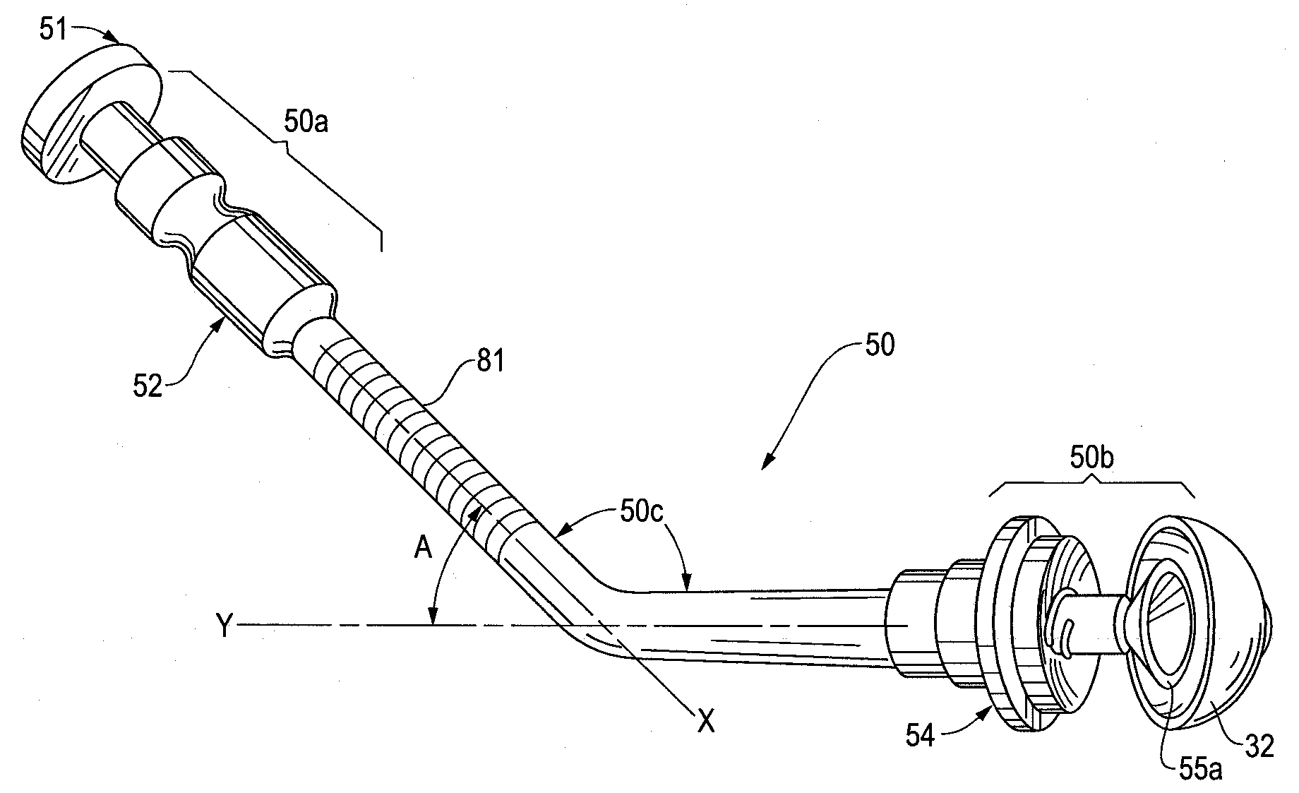 Surgical insertion device for use in orthopedic surgery