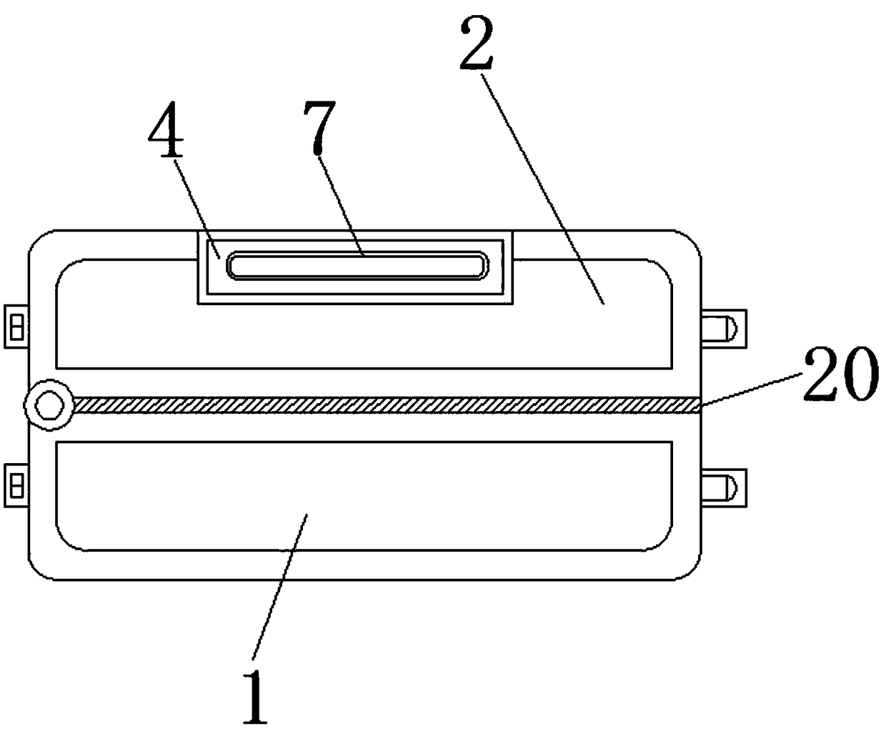 Draw-bar box with automatic weighing equipment