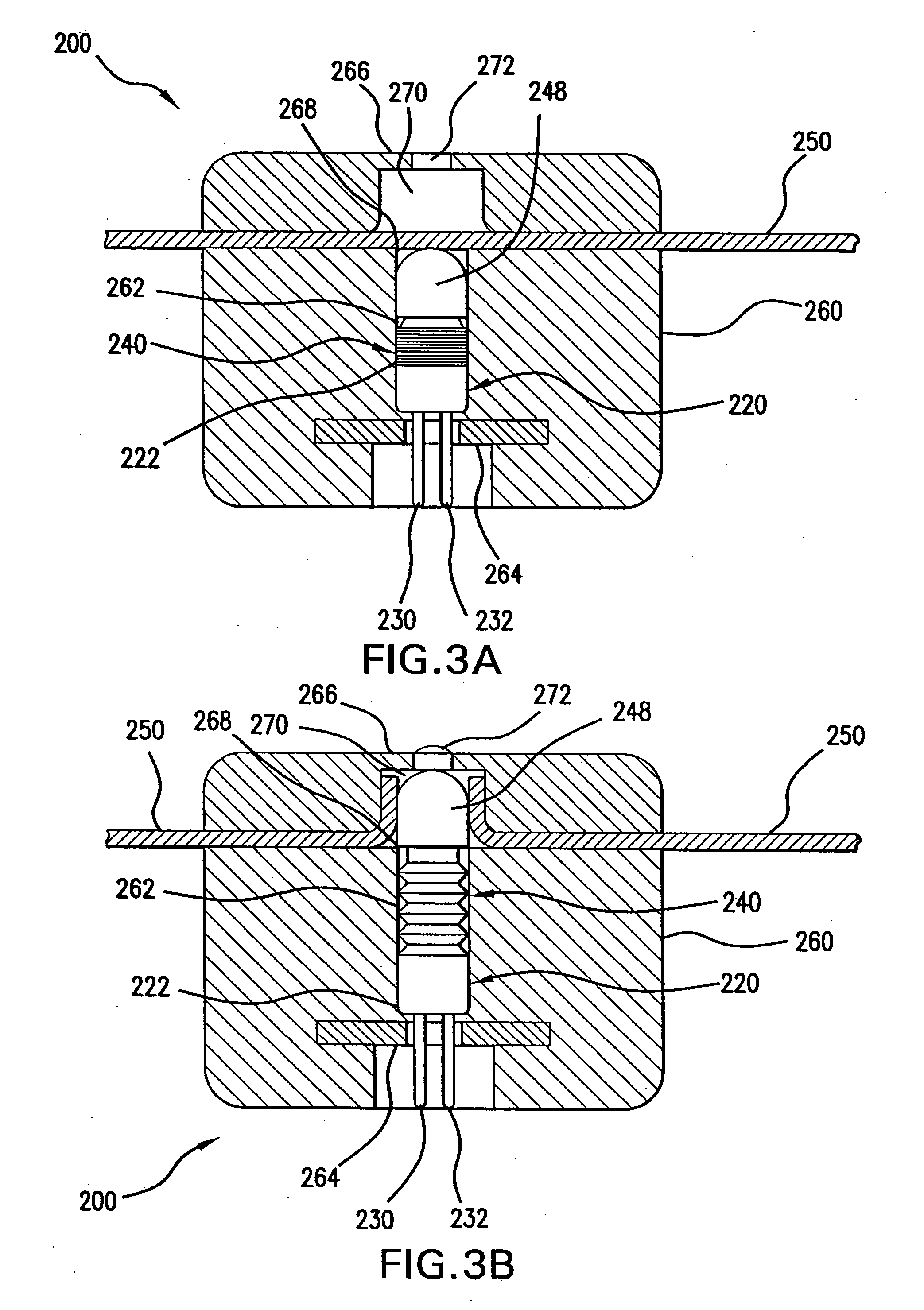 Assemblies including extendable, reactive charge-containing actuator devices