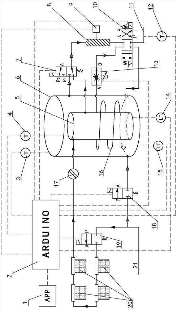 Intelligent boiling water control method with function of recovering heat energy of boiling water