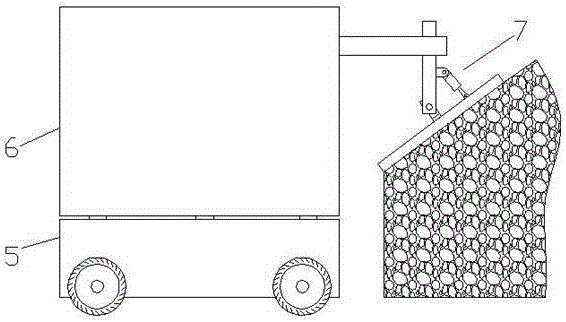 Roadbed slope compaction device