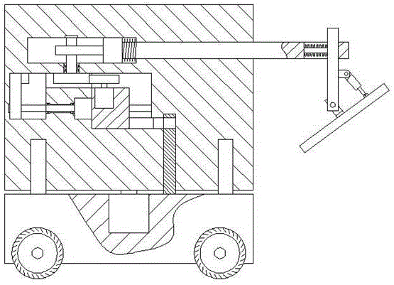 Roadbed slope compaction device